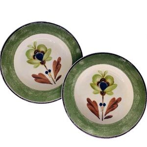 Set/2 Pier 1 Sophie Earthenware Soup Pasta Bowls Made in Italy 9 3/8 Retired